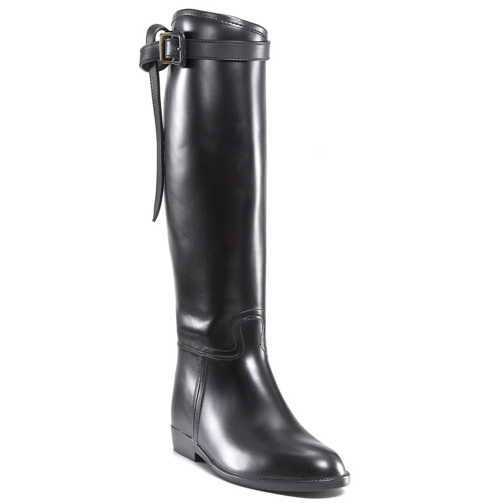 Burberry Flat Riding Rain Boots