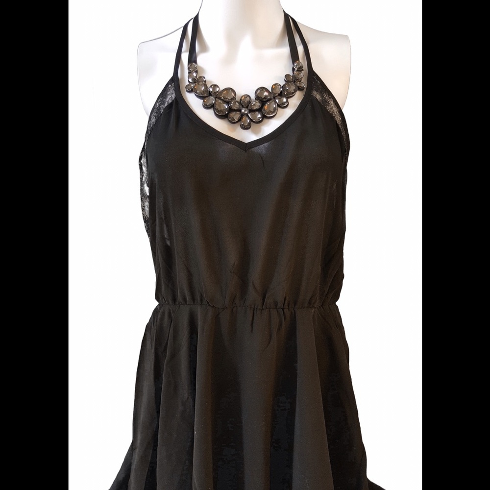 Little Black Halter Dress