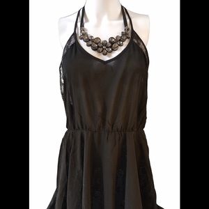 Little Black Halter Dress