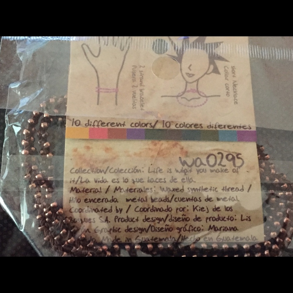 Wakami brown wrap bracelet Life is what you make.. - Picture 2 of 3