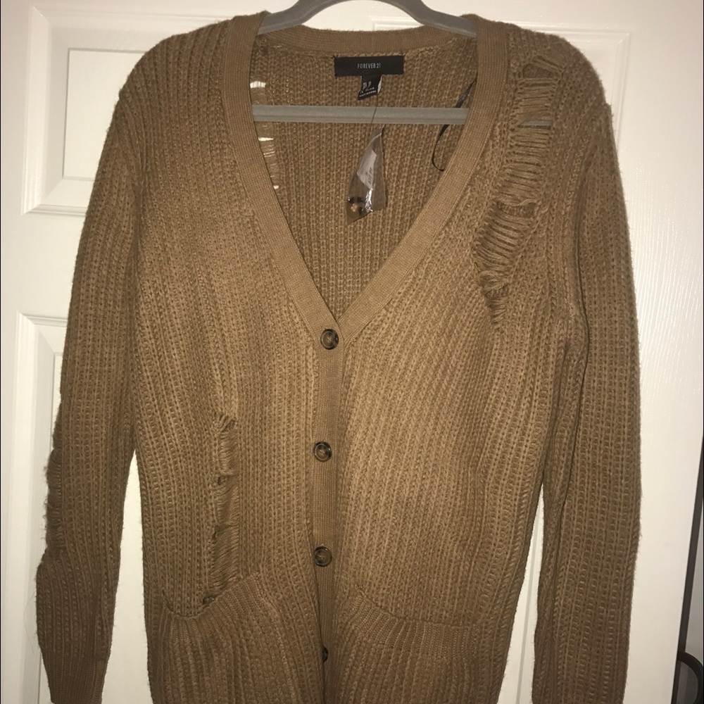 Distressed sweater