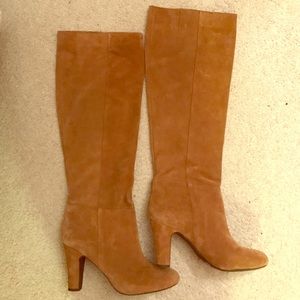 Camel Jessica Simpson suede boots