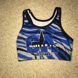 Cali bullets all stars sports bra
