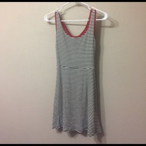 Black and White Striped Skater Dress!