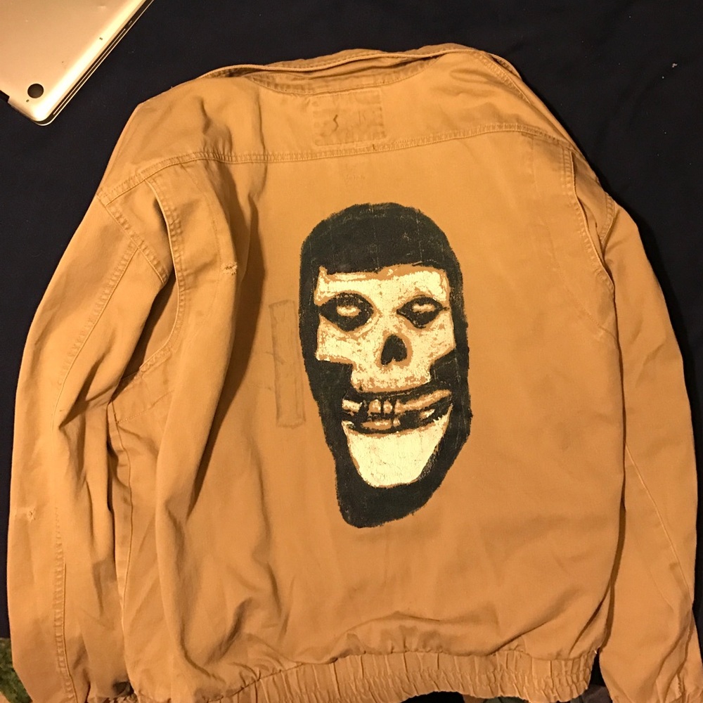 Hand Painted Misfits bomber