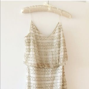 Adrianna papell blouson white dress