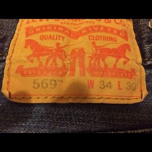 Mens Levis 569 Relaxed Fit 34x30