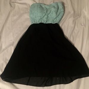 Wet Seal Mint Green / Black Dress