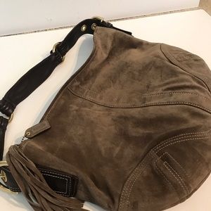 COACH Suede Hobo. Gorgeous color!!!!