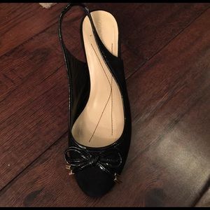 Kate Spake Black Sling Backs