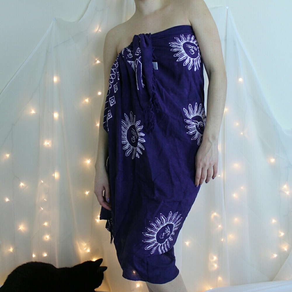 Purple beach wrap