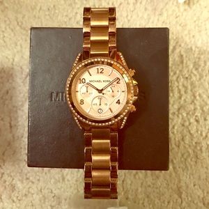 Rose gold Michael Kors watch