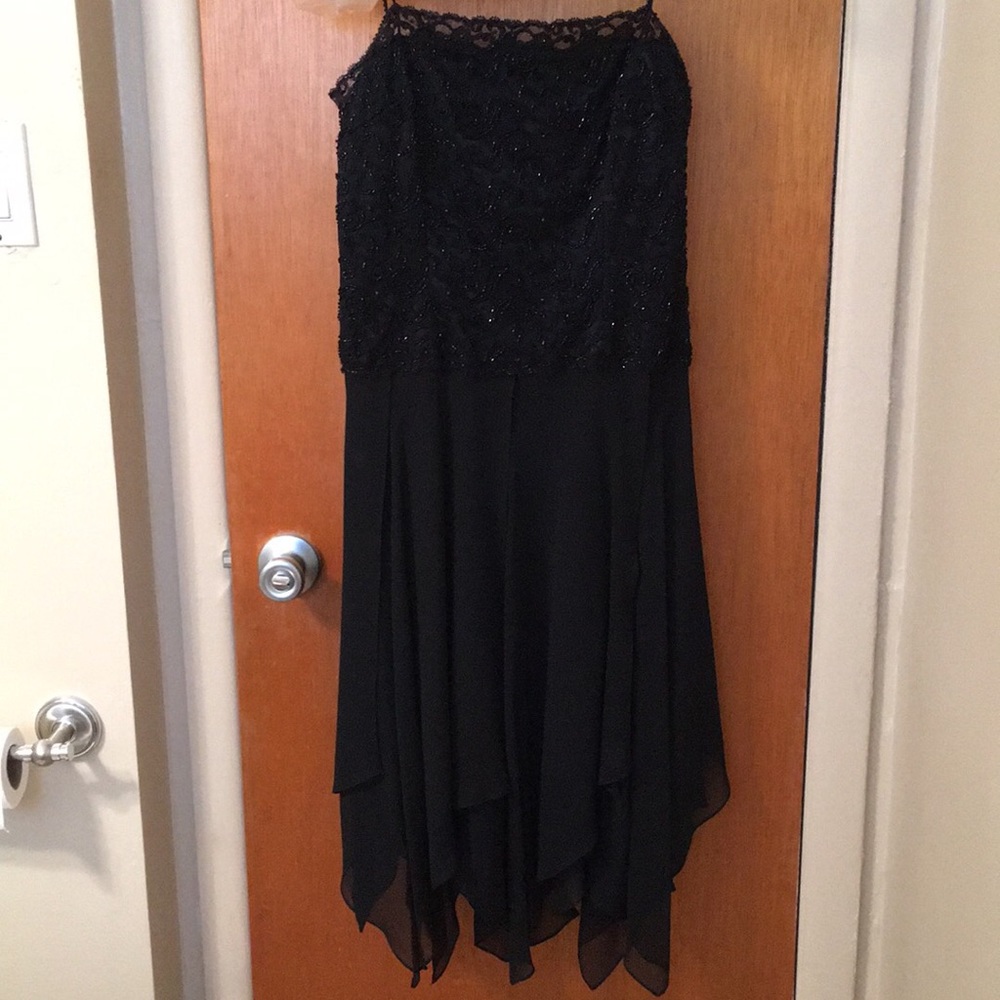 Black beaded dress