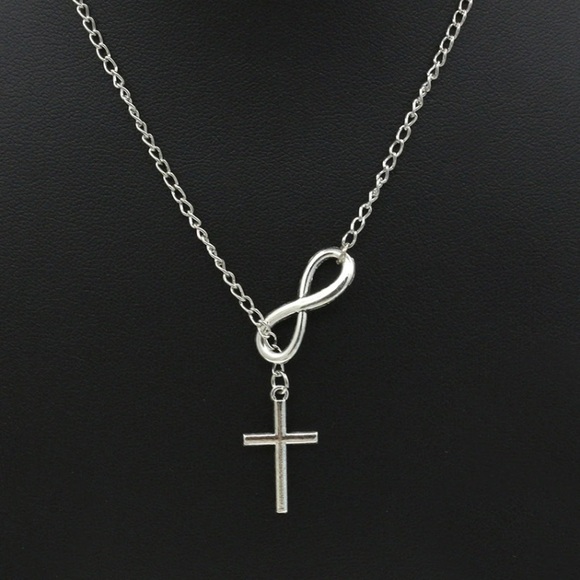 Jewelry Silver Infinity Cross Necklace New Poshmark