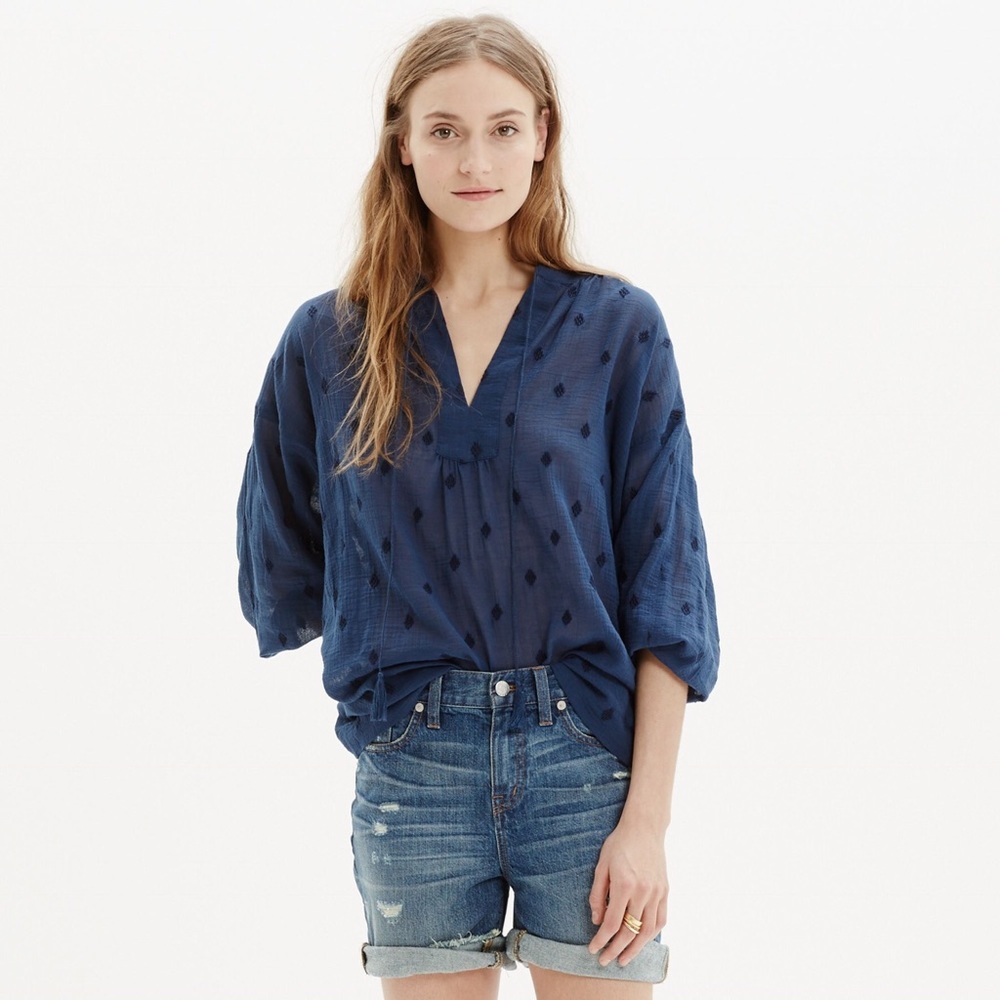Madewell Embroidered Openview Tunic Small