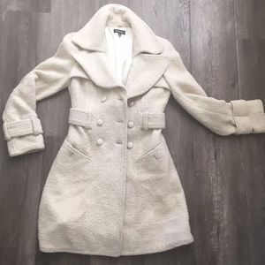 Cream colored Bebe winter coat