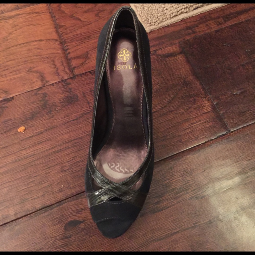 FINAL SALE ISOLA Platforms black and gray