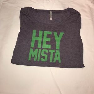 "Hey Mista" comfy long sleeve women's shirt