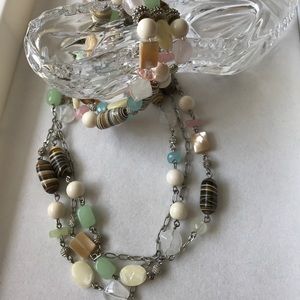 🌸 Ginger Frost 56" Necklace and Bracelet