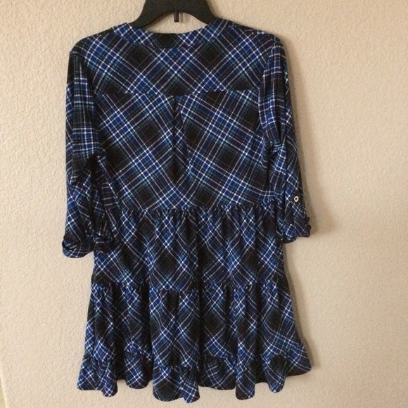 4/$25 π Lily Rose Flowy Tiered Dress 3/4 Sleeve - Picture 2 of 5