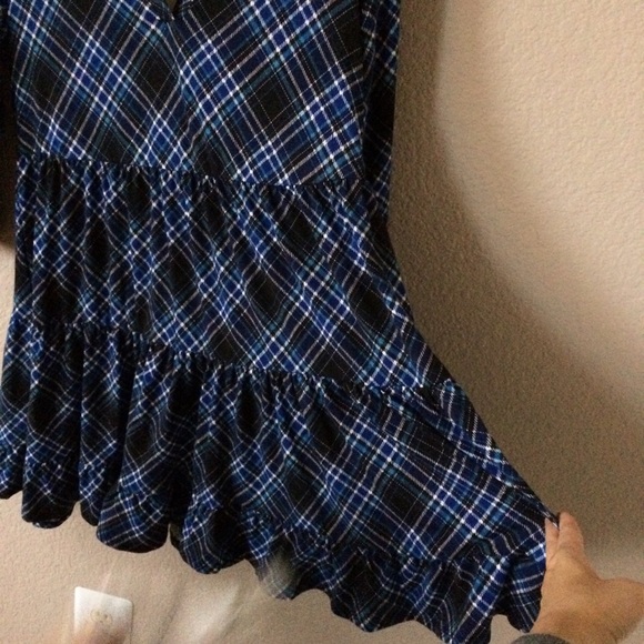 4/$25 π Lily Rose Flowy Tiered Dress 3/4 Sleeve - Picture 4 of 5