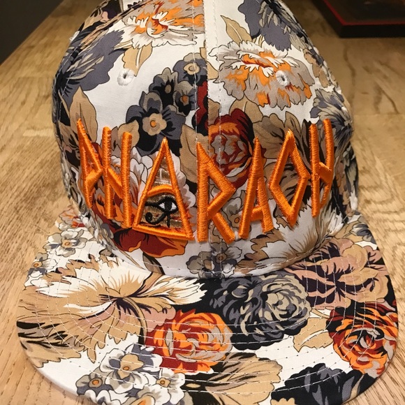Other - Floral Print Snap Back Hat