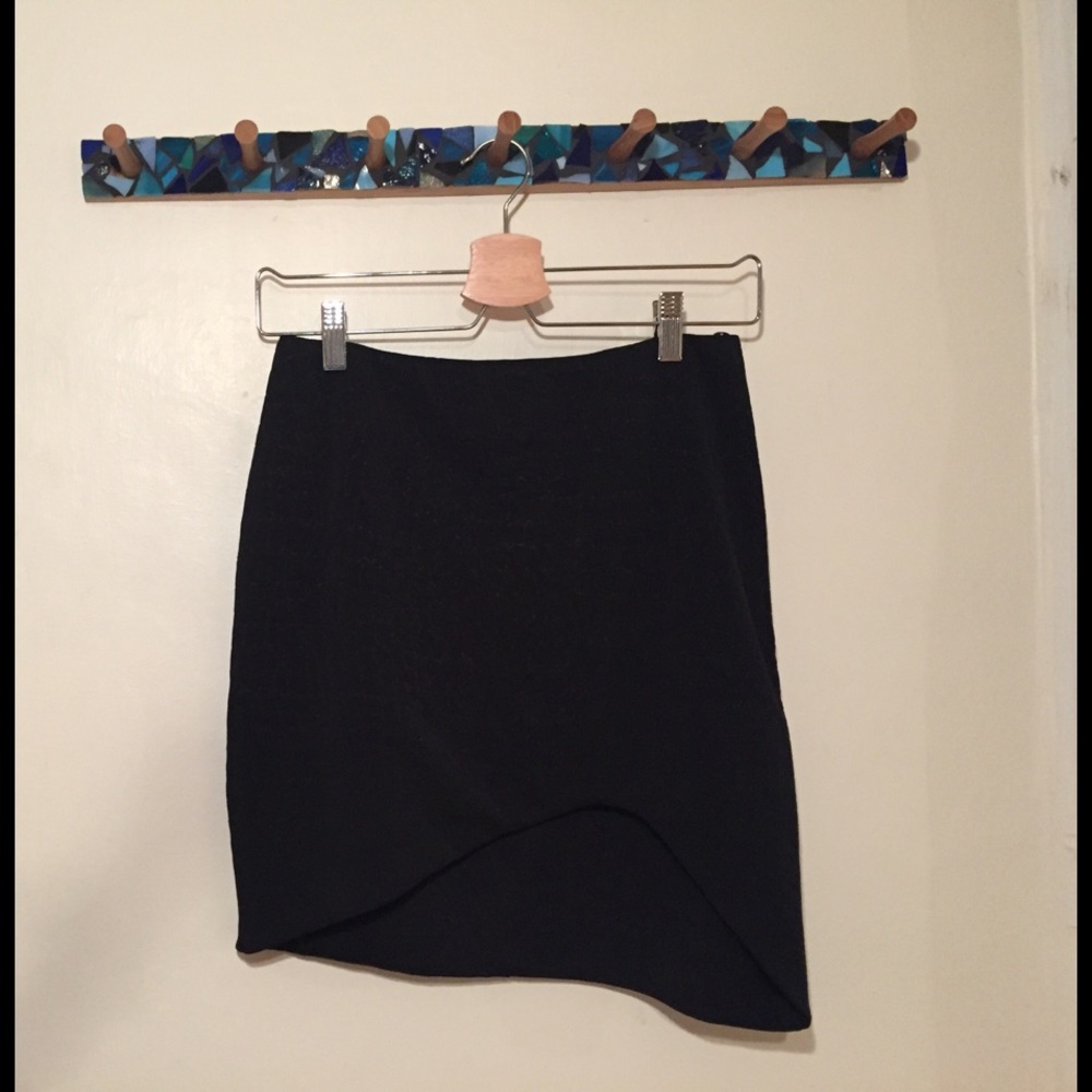 Black miniskirt