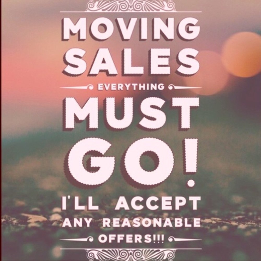 EVERYTHING must go!!!!! 😊😊😊