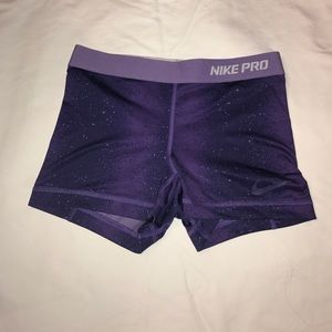 Dri-fit Nike pros- purple design