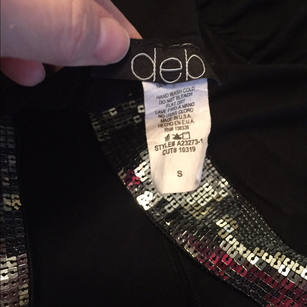 Deb Small Juniors Black Cardigan