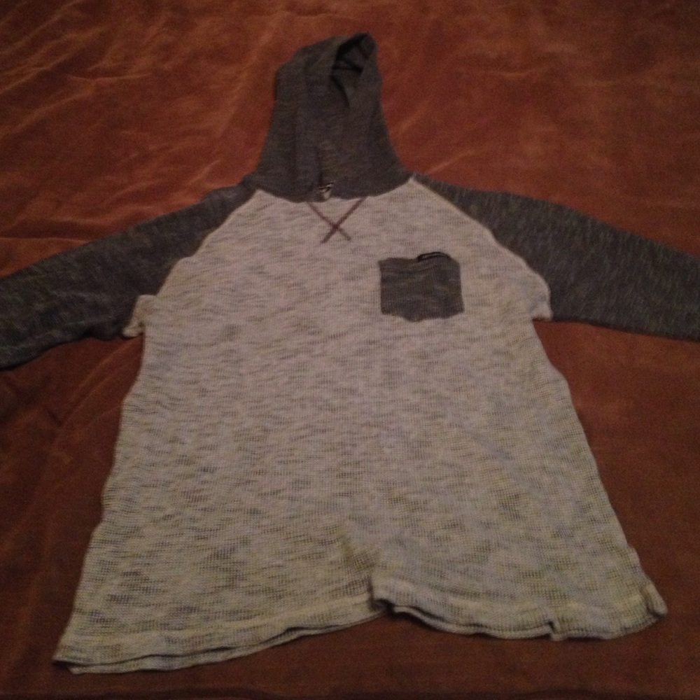 Boys grey Distortion hoodie