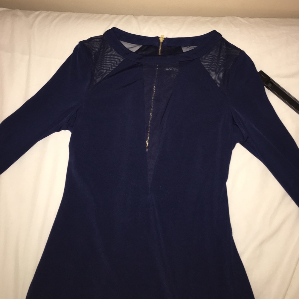 Express navy blue dress