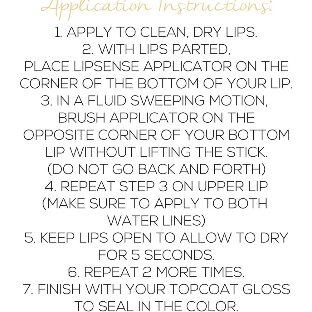 Application Instructions