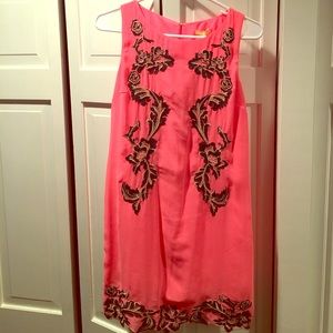 Hot pink/floral dress