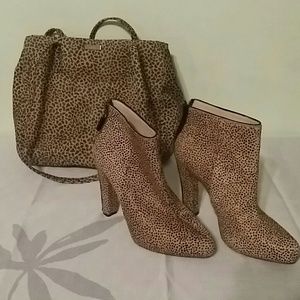 Juicy Couture Animal Print Ankle Boots