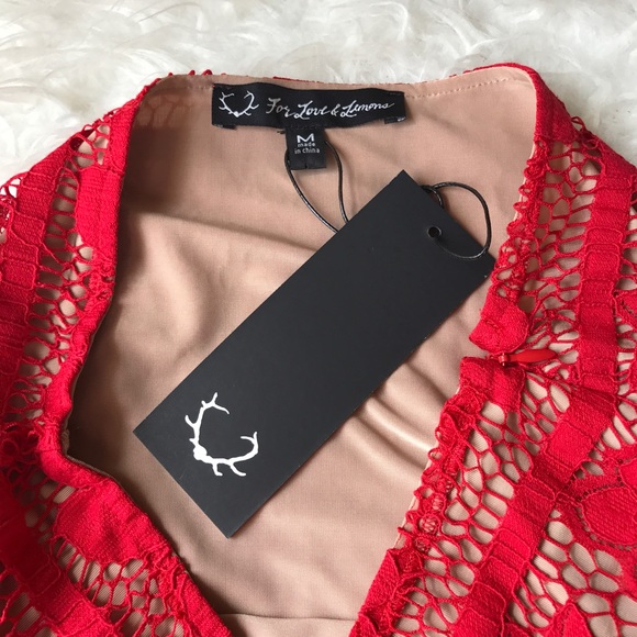 NWT For Love & Lemon Gianna Lace skirt - Picture 5 of 5