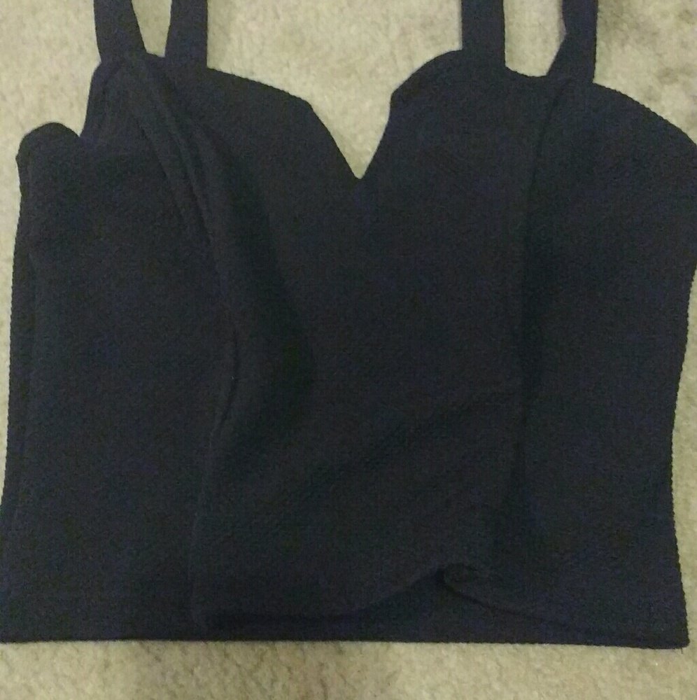 Black crop top