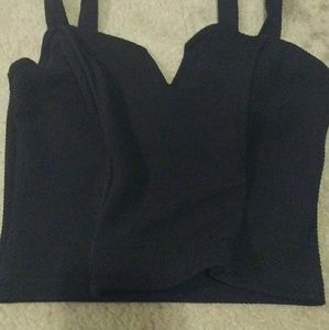 Black crop top