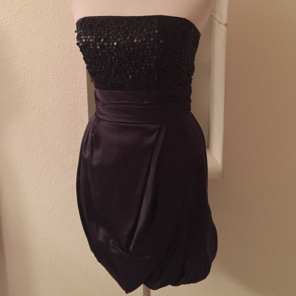 Sequins Strapless LBD