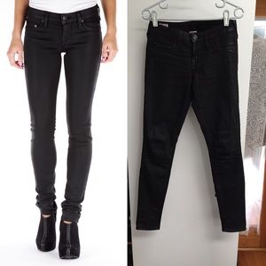 True Religion Black Waxed Stella Jeans