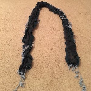 Navy lace scarf