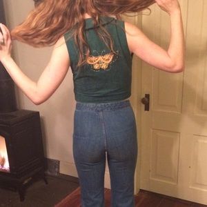 Vintage butterfly vest