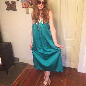 80s flower top dress