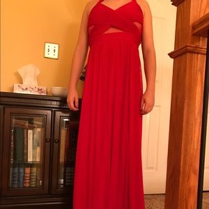 prom dress red size 0
