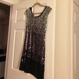 Sequin ombré dress