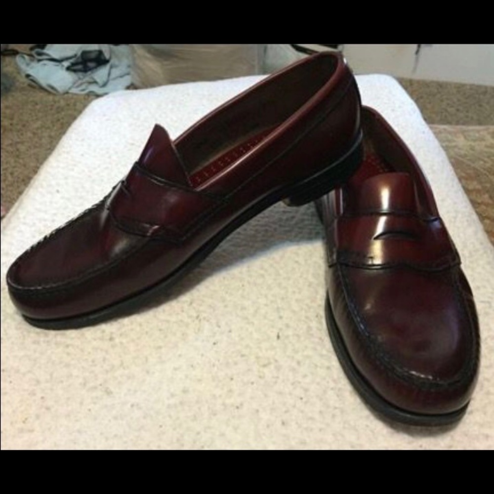 Men's bass leather shoes
