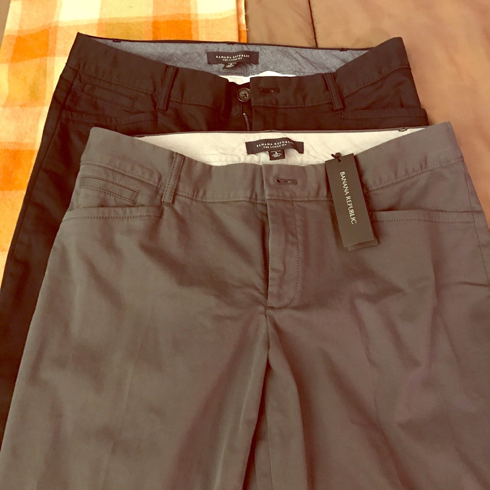 Two pack Banana Republic trousers NWT