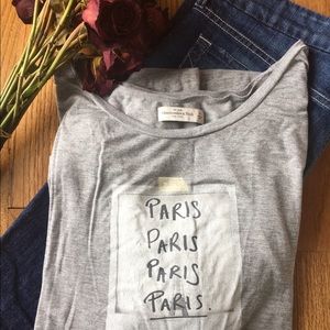 A&F gray Paris shirt