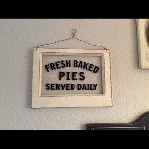 Fresh Baked Pies Window Sign