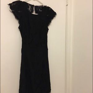 Foreign Exchange open back lace dress.